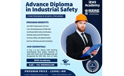 Advance Diploma In Industrial Safety - ADIS